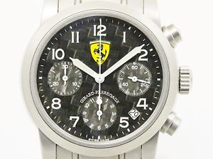 GIRARD PERREGAUX Ferrari Chronograph Carbon Dial Automatic Watch 8020 (BF076639)