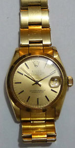 ROLEX OYSTER PERPETUAL DATE JUST - Uomo diam. 31 - cinturino oro