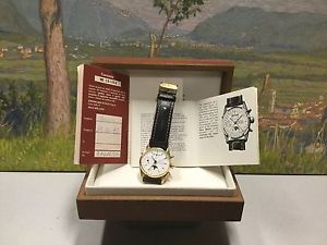 EBERHARD & CO ORO GOLD 18 Kt NAVY MASTER Ref 30030 CHRONOGRAPH CALENDAR MOON