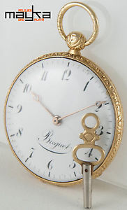 Pocket watch Gold 18k - Lepine II movement - Dial signed Breguet - Circa 1840