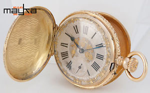 Henri Grandjean & Co Pocket Watch Gold 18K - Circa 1875