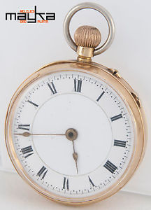 English Pocket Watch Gold 18K - Case signed George Stockwell - Circa 1918
