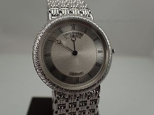 Waltham Quartz Ladies 18k White Gold