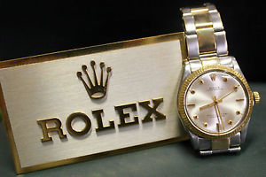ROLEX OYSTER PERPETUAL EGIZIO RARO RARE WATCH UHREN REF. 6548 INDICI PENTAGONALI