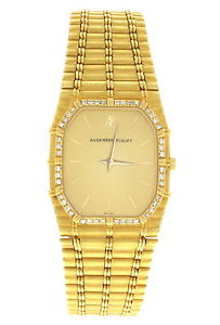 Men's 18k Yellow Gold Audemars Piguet Bamboo w/ Diamonds