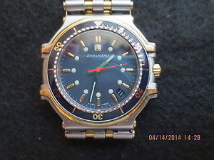 GENTS - Jean Lassale Thalassa 18k Gold & Steel. Quartz. SKU # 5314