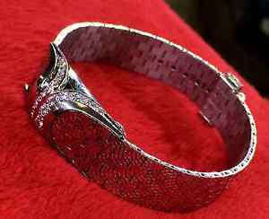 Gübelin Antique Ladies' Solid 18KT White Gold 0.75CTW Diamond Peek A Boo Watch