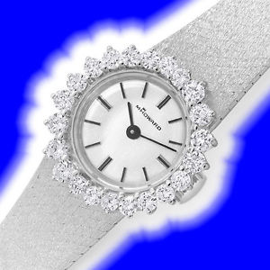 1,55ct Brillanten-Damenuhr Milanaiseband, 14K Weissgold - JUWELENMARKT DE, U2268