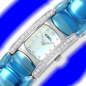 Ebel Beluga Manchette Uhr Perlmutt Diamanten Ungetragen - JUWELENMARKT DE, U2464