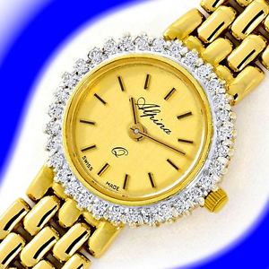 Alpina Damenuhr mit 0,40ct Brilliant-Lünette Neuzustand - JUWELENMARKT DE, U2392
