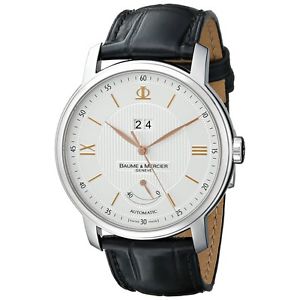 Baume  and  Mercier Mens A10142 Classima Analog Display Swiss Automatic Black Wa