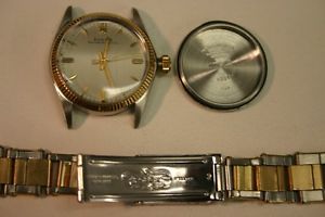 ROLEX OYSTER PERPETUAL 18K GOLD AND STEEL MINT CONDITION '69 31mm