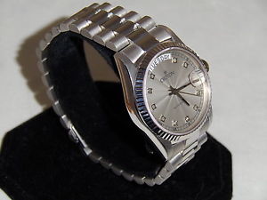 CROTON SOLID 18K W/DIAMONDS NEW SOLID 18K WHITE GOLD ONLY 1 FOR SALE NOW ON LINE