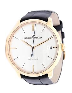NEW Girard-Perregaux 1966 18kt Rose Gold Automatic Strap Watch 49527-52-131-BK6A