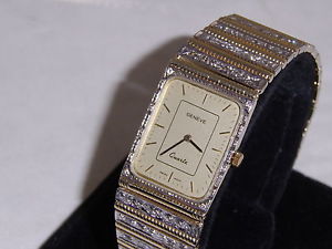 GENVE APROX. 6 CTS. GROGEOUS DIAMONDS APROX. 62.7 GRAMS SOLID 14K GOLD NICE