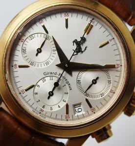 Girard Perregaux ref 8020 yellow 18kt gold Ferrari Chronograph