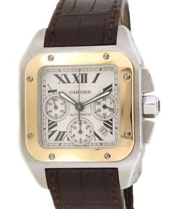 SANTOS 100 W20091X7 IN GOLD AND STEEL