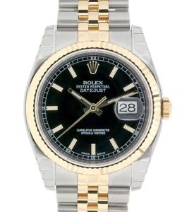 DATEJUST CLASSIC 116233 IN STEEL AND YELLOW GOLD, 36MM