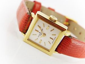 Ulysse Nardin Damenuhr in 750/- Gelbgold Handaufzug !