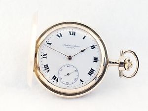 Audemars Fréres Savonette Herren Taschenuhr in 585/- Gelbgold !