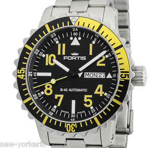 Fortis B-42 Marinemaster Day/Date Automatik Yellow 670.24.14 M