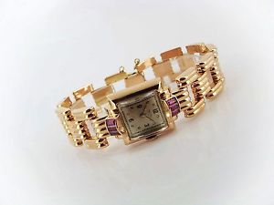 Ancora Damenschmuckuhr 750/- Rosegold mit Steinbesatz!