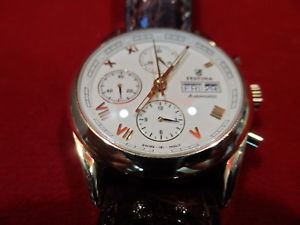 Festina Men's 18K Yellow Gold  Automatic F650 Chronograph Day Date Watch