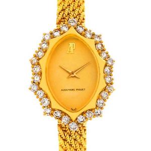Audemars Piguet Vintage 18k Yellow Gold 1.67 Ct Diamond Cocktail Watch