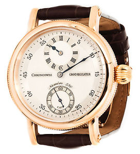 Chronoswiss Grand Regulateur 18k Oro Rosa Dial De Plata Reloj De Correa CH6721