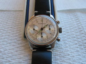 MEN'S GIRARD PERREGAUX CHRONOGRAPH,SS,3 REG.,VALJIOUX 72,ORGI.DIAL,17J,36 MM