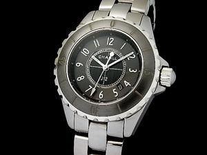 Auth CHANEL J12 Chromatic H2978 Titanium Ceramic Quartz Lady's Watch(27.6.12)