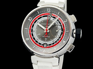 Auth LOUIS VUITTON Tambour Tarnovo Q102C 888P Limited Auto Men's Watch(S A47595)