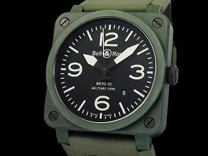 Auth Bell & Ross BR-03 Aviation Military BR03-92-CK Auto Men's Watch(S A46669)