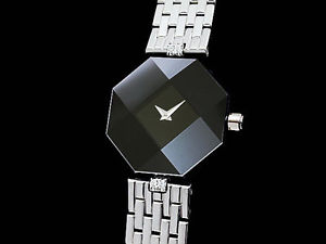Auth CENTURY Time Gem Diamond 8094S5051WE K18WG Quartz Lady's Watch(S A48021)