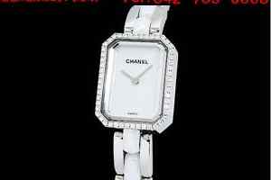 Auth CHANEL Premiere H2132 Genuine Diamond SS/Ceramic Lady's Watch(S A0620)