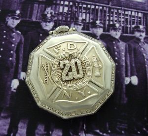Men's FDNY 14k Gold Hamilton Pocket Watch Presentation Pocket Watch - SERVICED