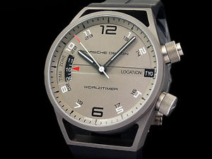 Auth PORSCHE DESIGN Performance World Timer 6750.10 Auto Men's Watch(S A47061)