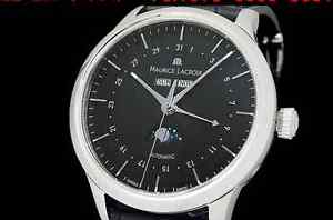 Auth MauriceLacroix Les Classic LC6068 Moon Phase SS Auto Men's Watch(S Z6375)