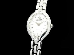 Auth CITIZEN Agenda 4420-E40999 2P Diamond K18WG Quartz Lady's Watch(O A3580)