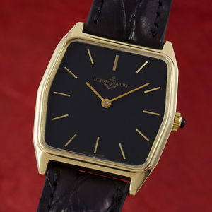 ULYSSE NARDIN 18K (0,750) GOLD HANDAUFZUG HERRENUHR BLACK DIAL VP: 11900,- EURO