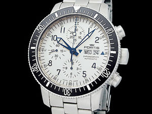 Auth FORTIS B-42 Divers Chronograph 640.10.141.1 SS Auto Men's Watch(27.12.12)