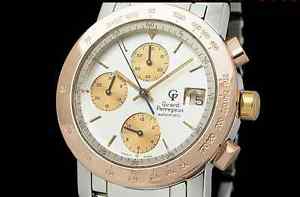Auth Girard-Perregaux 7000GBM Chronograph PG/SS Auto Men's Watch(S A2112)