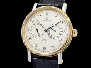 Auth CHRONOSWISS Tiger CH1322 K18YG/SS Auto Men's Watch(S A47424)