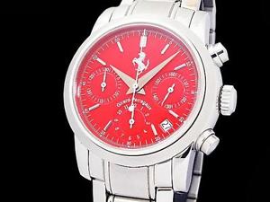 Auth GIRARD-PERREGAUX Ferrari Chronograph 8020 SS Auto Men's Watch(O A3936)