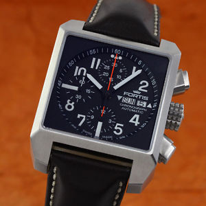 NEU - FORTIS SQUARE CHRONOGAPH HERRENUHR 667.10.41 DAY DATE LP: 2590,- EURO