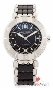 Harry Winston Ocean Platinum Ref. 400-MADV39PLK Platinum & 18k White Gold
