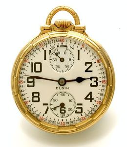 23-Jewel Elgin Veritas Railroad Pocket Watch with Montgomery Dial CA1920