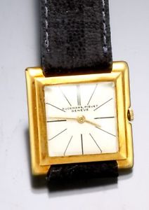 Rare 18K Rose Gold Audemars Piguet 9 Duzzium Square Watch Vintage