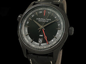 Auth HAMILTON Jazzmaster GMT H32685731 999P Limited SS Auto Men's Watch(27.606)