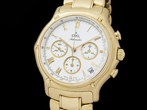Auth EBEL 1911 Ref.8134901 El Primero Equipped K18YG Auto Men's Watch(S A47483)